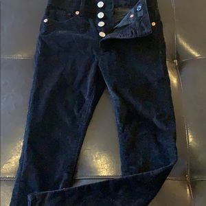 Gap corduroy denim black pants